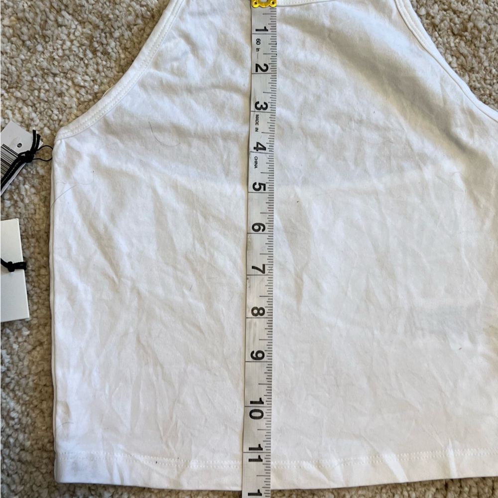 Aritzia White Halter Crop Top - NWT! - Picture 9 of 10
